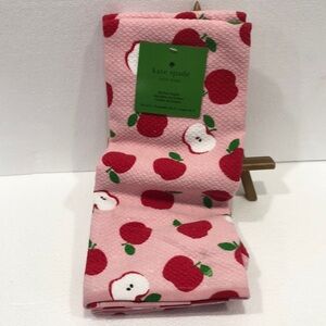 Kate Spade Pink Apple Kitchen Towel